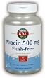 Niacin 500 mg Flush-Free 500 mg By KAL - 120 Vegetable Caps