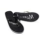 Just Married Flip Flops, Medium, Black