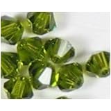 (36) 5mm OLIVINE SWAROVSKI® 5301 Crystal Beads