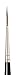 da Vinci Watercolor Series 1200k Maestro Paint Brush, Medium Needle Liner/Rigger Kolinsky Red Sable, Size 0 (1200K-0)