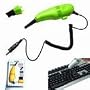 CablesToBuy™ Black USB Powered Mini Vacuum Cleaner