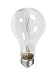 Incandescent Light Bulb, Long Life A-21, Long Neck, 20,000 Hours, 150 Watt, Clear