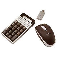 Dicota Freelance Pro optische 3-Tasten Funk-Maus und numerische Tastatur mit Taschenrechne Preisvergleich