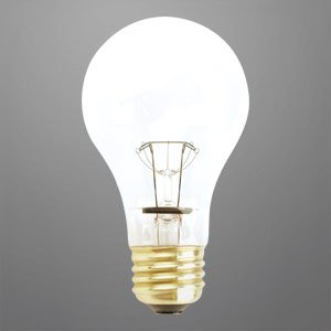 60 WATTS LONG LIFE LIGHT BULB A19 CLEAR 20,000 HOURS 120 VOLTS KRYPTON INCANDESCENT BULB by 