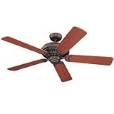 Monte Carlo Ceiling Fan 5LCR52RB Light Cast Fan - Roman Bronze Traditional Indoor Fans 52 Blades