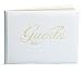 Office Products : Wedding Guest Registry Book Trimmed In Gold Beautiful For Weddings, Anniversaries, And Functions