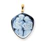 14k Family Stone Agate Cameo Pendant - JewelryWeb