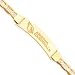 14K Arizona Cardinals Medium Logo w/Name Id w/Anchor Chain