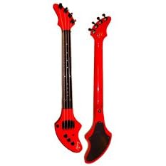 Garde-boue rouge ASHBORY fretless guitare basse électrique avec GIG BAG - NOUVEAU!