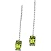 Cleversilver's 14K White Gold Genuine Peridot