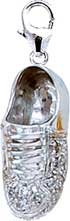 Childrens Toyshop  Jewelry : 14k Gold Diamond Sneaker Charm (1/10 cttw)