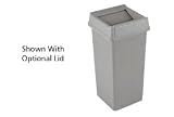 19 Gallon Square Rubbermaid Waste Receptacle - Gray