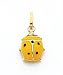 Yellow And Black Enameled Ladybug Charm, 14K Yellow Gold