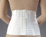 Florida Orthopedics 10" Ventilated Lumbar Sacral Support, Latex Free, White - Medium 33-36"