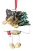 Yorkshire Terrier Puppycut Dangling/Wobbly Leg Christmas Ornament