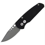 Runt 2, Black Handle, Bead Blast Blade, Plain