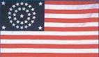 U.S.A. 34 Stars Round Flag Polyester 3 ft. x 5 ft.