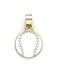 14k Enamel Baseball Pendant