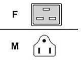 Digi 15AMP Us Power Cord for Digi Rpm (nema 5-15P Plug To IEC320-C19 Connector)