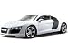 Audi R8 White 1/18 Diecast Model Car