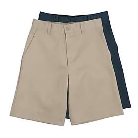 Male Flat Front Shorts-Navy