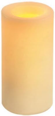 Inglow Flameless Pillar Candle 8" Cream