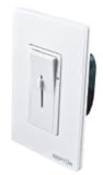 Neptun Apollo 80005-PW - Single Pole - Compact Fluorescent Dimmer - Paddle and Slide Switch - 600 Watt - Pearl White