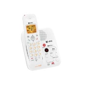 AT&T EL52109 DECT 6.0 Cordless Phone, White Grey, 1 Handset by