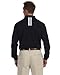 adidas Golf Mens ClimaLite Tour Pique Long-Sleeve Polo>2XL BLACK/WHITE A86