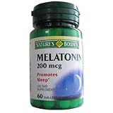 Time Release Melatonin 200 Mcg Dietary Supplement Tablets - 60 Ea