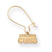 14K Chicago Cubs Chicago Cubs Kidney Wire Earrings
