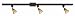 World Imports C2624-24 Olympus Tradition Collection 3-Light Linear Track Kit, Crackled Bronze