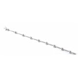 Ladies Pave Diamond Heart Bracelet