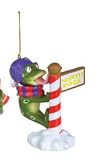 Frog with Tongue Stuck Christmas Ornament