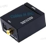 Digital Coax & Optical Toslink to Analog Audio Converter