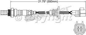 Walker 250-24653 Four Wire Oxygen Sensor
