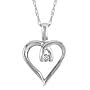 10kt. White Gold, Diamond Heart Pendant