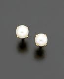 Children's 14k Gold Cultured Pearl Earrings