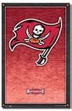Black Painted Wood Framed Tampa Bay Buccaneers Sports Poster 22x34" Print
