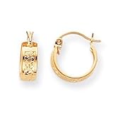14k Small Band Hoop Earrings