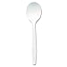Dixie PSM21 Medium Weight Polypropylene Soup Spoon, 5.75" Length, White (Case of 1,000)