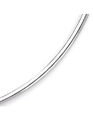 Sterling Silver 18 Inch Hollow Polished Neck Collar Necklace - 18 Inch
