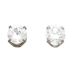 Inverness Palladium Plated Cubic Zirconia Earring