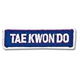Patch - ''Tae Kwon Do'' rectangular emblem