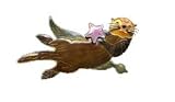 Sea Otter Silver and Enamel Pin