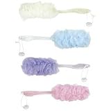 Swissco Mesh Sponge On Plastic Handle With Suction Cup Solid Pastels (Pack of 3)