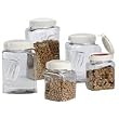 Snapware 60002BXS Square Grip 10-Piece Airtight Dry-Food Canister Set
