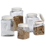 SAVE $9 - Snapware 60002BXS Square Grip 10-Piece Airtight Dry-Food Canister Set $15.99
