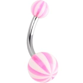 BELLY - Flamingo BEACH BALL Banana Belly Ring by 