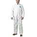 Coveralls, Kleenguard XP1, White Zipfront, Elastic Wrists/Ankles, Hood,Boots, XXL, 25...